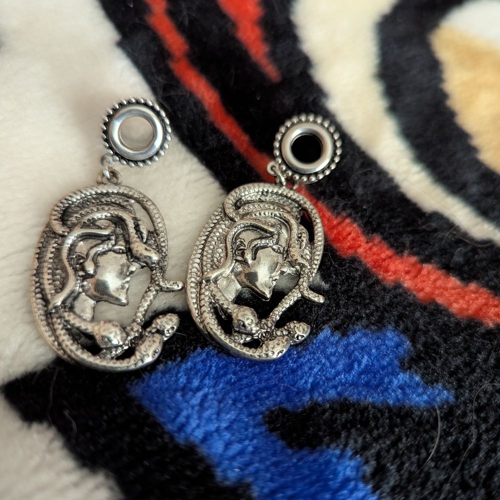 Silver Teardrop Earrings with Intricate Swirl Design